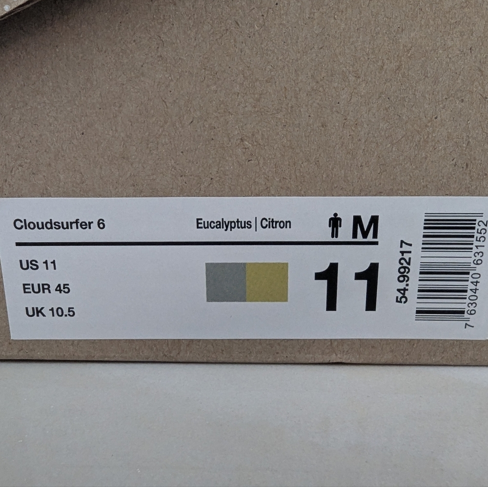 Brand New! Still In Box!! On Cloudsurfer 6 Men's Running Shoes Size 11 - Picture 5 of 5